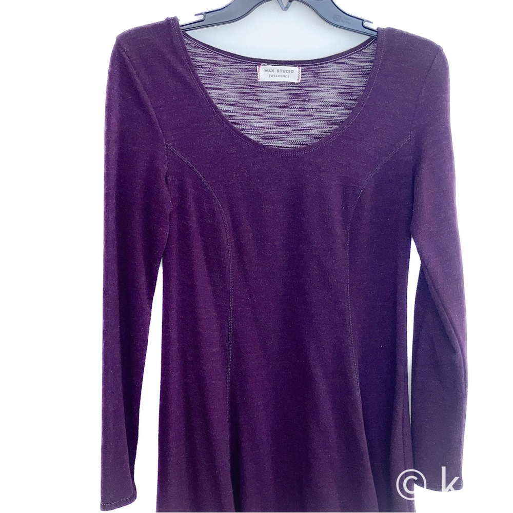 Burgundy/Purple Max Studio Weekend Dress - Picture 8 of 8